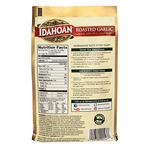 Idahoan Roasted Garlic Mashed Potatoes - 4 Oz
