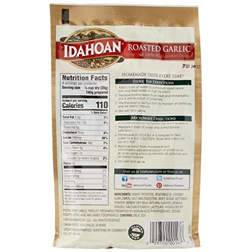 Idahoan Roasted Garlic Mashed Potatoes - 4 Oz