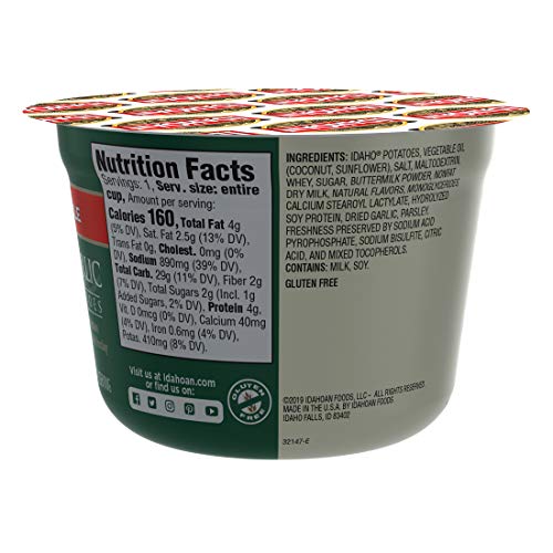 Idahoan Roasted Garlic Mashed Potatoes, Made With Gluten-Free 10