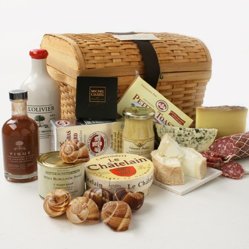 Gift Basket / Chest Of Gourmet French Treasures - 10.7 Lbs Of De