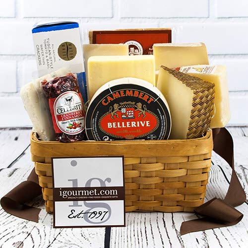 Gourmet Basket Of Cheese Over 4 Lbs