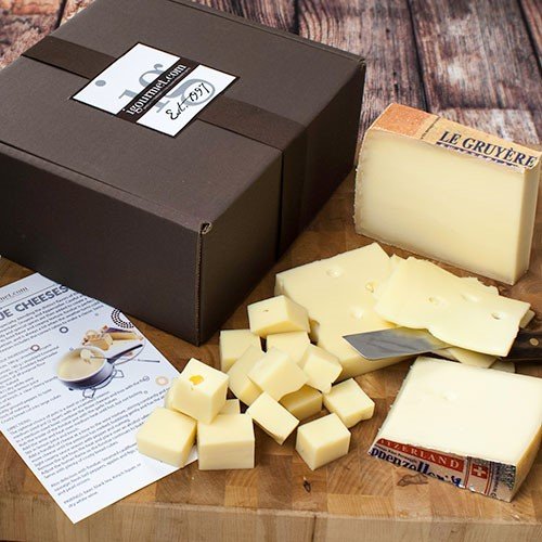 Set Of Swiss Fondue Cheeses In Gift Box 38.5 Ounce