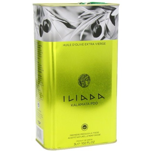 Iliada Extra Virgin Olive Oil Tin, 3 Liter