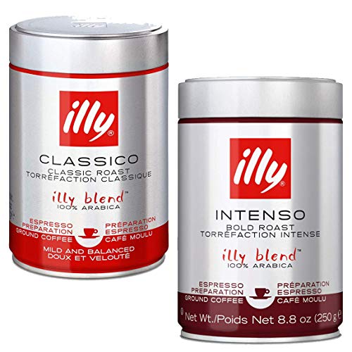 Illy Gourmet Ground Espresso Coffee | Classico Medium Roast + In