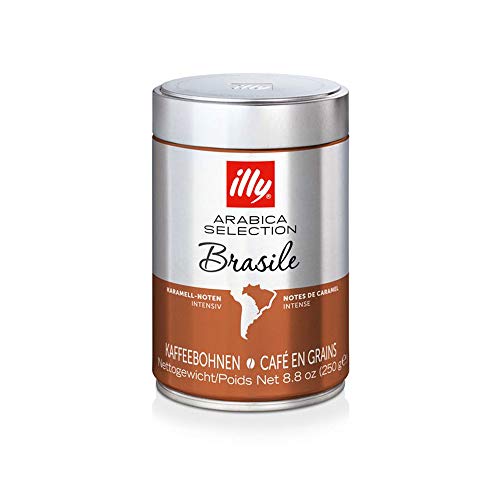 Illy Arabica Selections Brasile Whole Bean Coffee, 100% Arabica