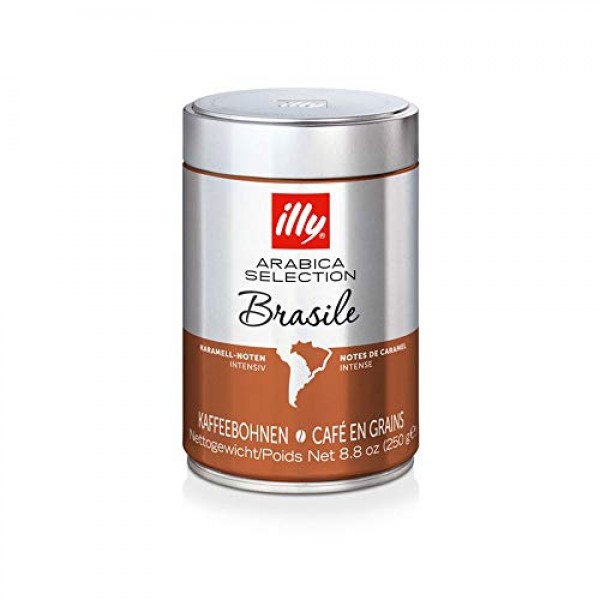 Illy Arabica Selections Brasile Whole Bean Coffee, 100% Arabica