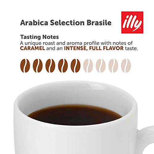 Illy Arabica Selections Brasile Whole Bean Coffee, 100% Arabica