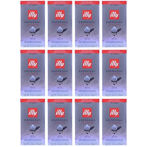 Illy Caffe Coffee Espresso Medium Roast, Red Band, 18-Count E.