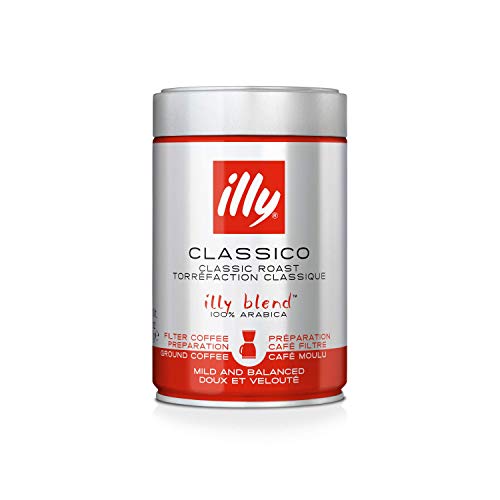 Illy Caffe Ground Coffee Medium Grind Medium Roast 8.8 Oz. For D