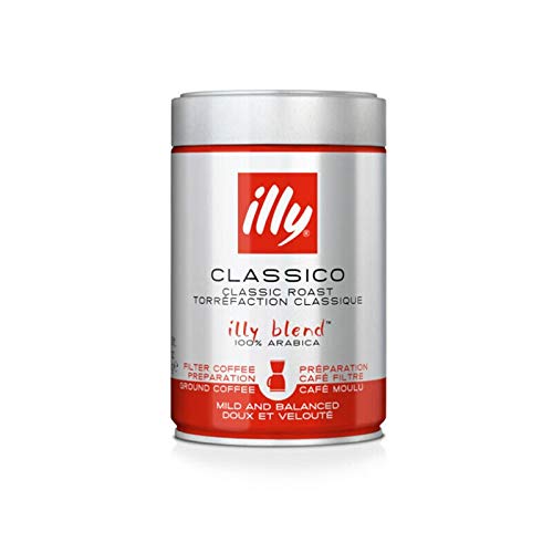 Illy Caffe Normale Drip Medium Roast Ground Coffee 8.8 Oz Pack