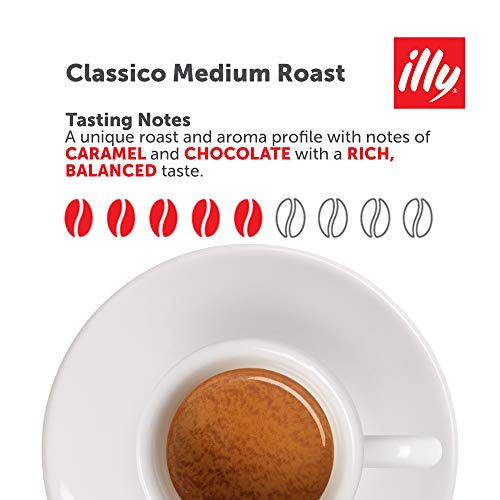 Illy Classico Espresso Ground Coffee, Medium Roast, Classic Roas