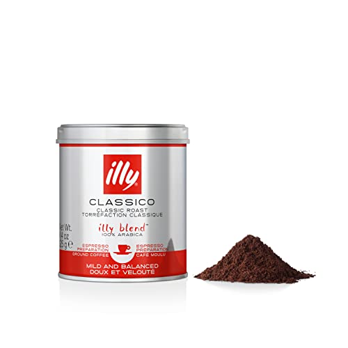 Illy Classico Ground Espresso Coffee, Medium Roast, Classic Roas