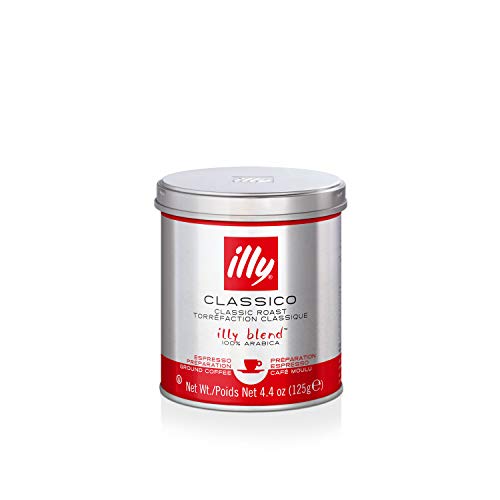 Illy Classico Ground Espresso Coffee, Medium Roast, Classic Roas