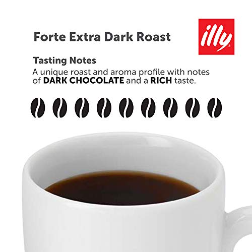 Illy Coffee, Drip Ground, Forte, Extra Dark Roast, 100% Arabica