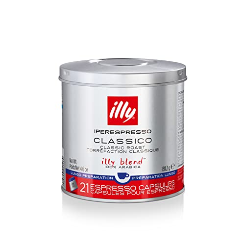 Illy Coffee, Iperespresso Capsule, Lungo Classico Medium Roast E