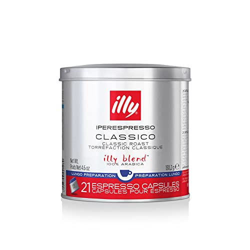 Illy Coffee, Iperespresso Capsule, Lungo Classico Medium Roast E