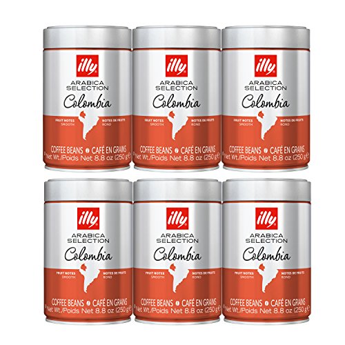 Illy Coffee Whole Bean Arabica Colombia - 8.8Oz 6 Pack