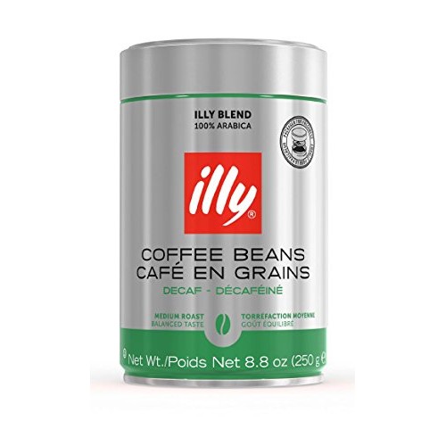 Illy Decaffeinated Whole Bean Coffee, Medium Roast, Classic Roas