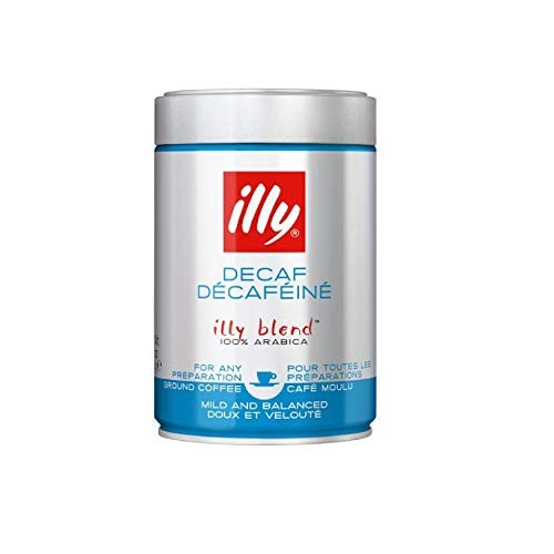 Illy Espresso Ground Decaffeinated Coffee, 8.8Oz Pack Of 2