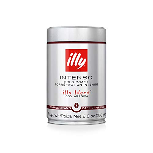 Illy Intenso Whole Bean Coffee, Dark Roast, Intense, Robust And