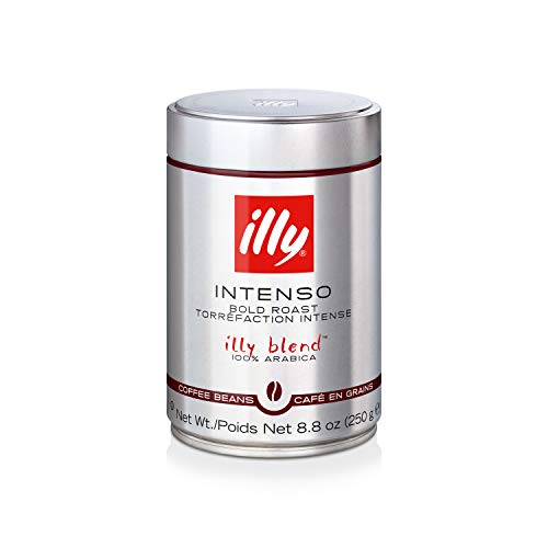 Illy Intenso Whole Bean Coffee, Dark Roast, Intense, Robust And