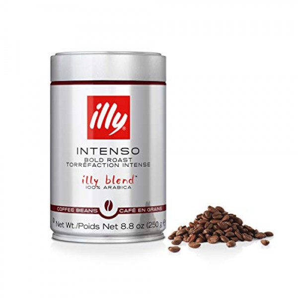 illy Intenso Whole Bean Coffee, Dark Roast, Intense, Robust and ...