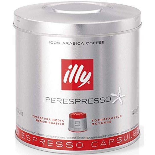 Illy Iperespresso Capsules Medium Roasted Coffee, 5-Ounce, 21-Co