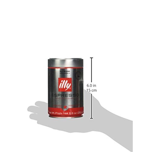 Illycaffe Coffee Grnd Normale Fine, 8.8 Oz Pack Of 6