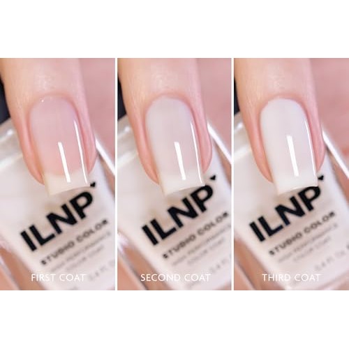 ILNP Coconut Cream - Sheer Milky White Jelly Nail Polish, Studio...