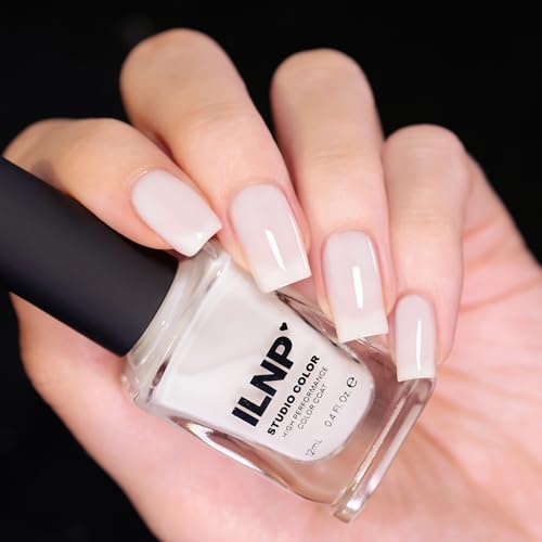 ILNP Coconut Cream - Sheer Milky White Jelly Nail Polish, Studio...