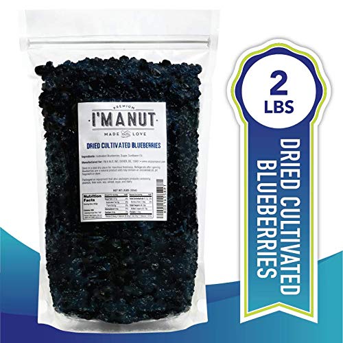 Dried Blueberries 2 Lbs,Whole,Cultivated, Resealable Bag, Great