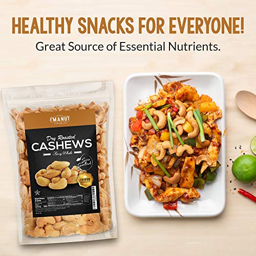 Oven Dry Roasted Cashews With Sea Salt, 1.5Lbs, Fancy Whole. No