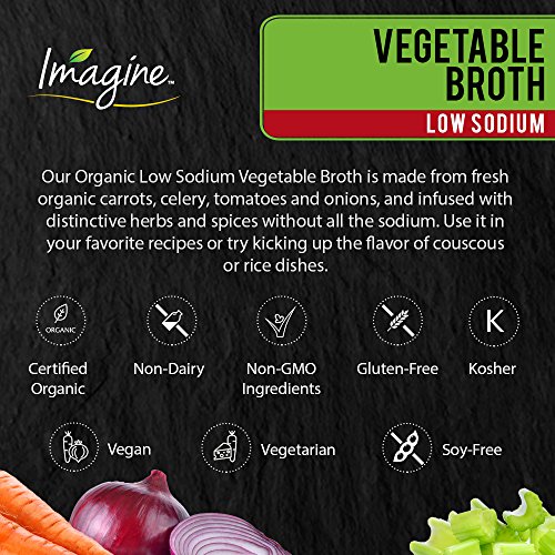 Imagine Organic Low-Sodium Vegetable Broth, 32 Oz