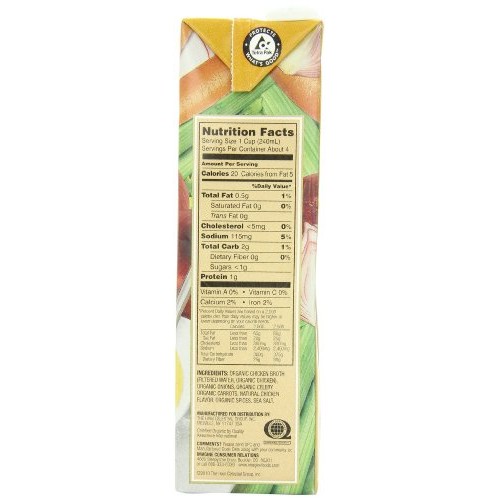 Imagine Organic Low-Sodium Free-Range Chicken Broth, 32 Oz.