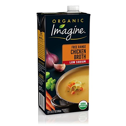 Imagine Organic Low-Sodium Free-Range Chicken Broth, 32 Oz.