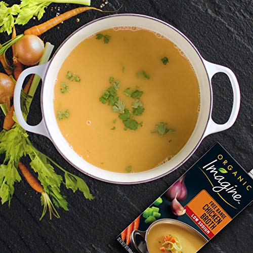 Imagine Organic Low-Sodium Free-Range Chicken Broth, 32 Oz.