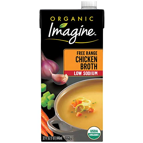 Imagine Organic Low-Sodium Free-Range Chicken Broth, 32 Oz.