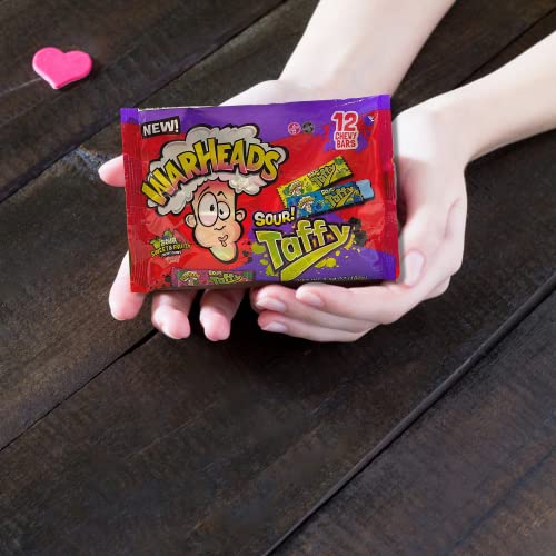Warheads Sour Taffy Chewy Candies, Individually Wrapped Fruit Fl