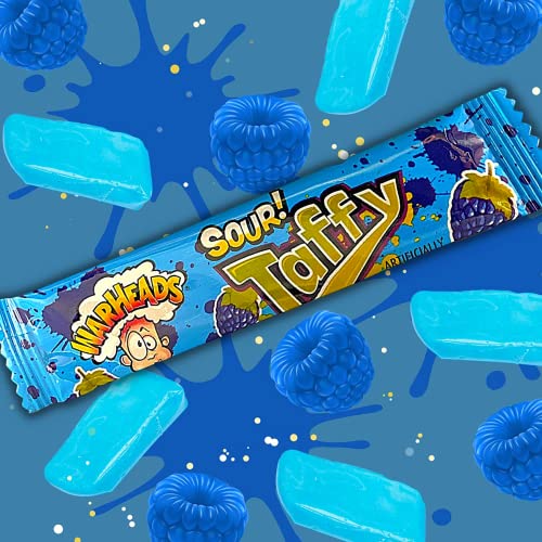 Warheads Sour Taffy, Individually Wrapped Chewy Candies, Waterme