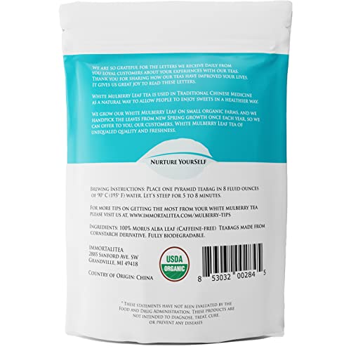White Mulberry Leaf Tea - 30 Pyramid Teabags
