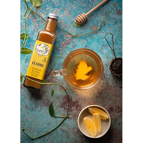 ImmuneSchein Classic Ginger Elixir Shots - Only 3 Real Food Ingr...