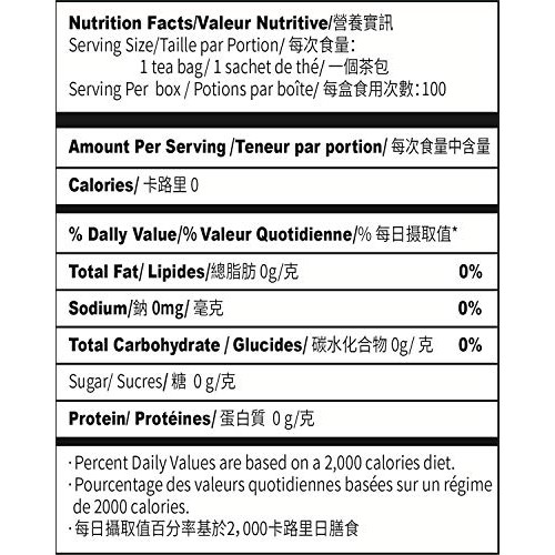 Imozai Organic Green Tea Bags 100 Count Individually Wrapped