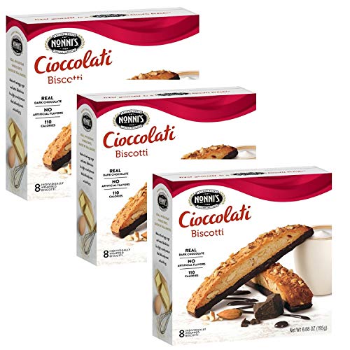 Nonnis Biscotti Cioccolati 3 Boxes Of 8 Individually Wrapped Bi
