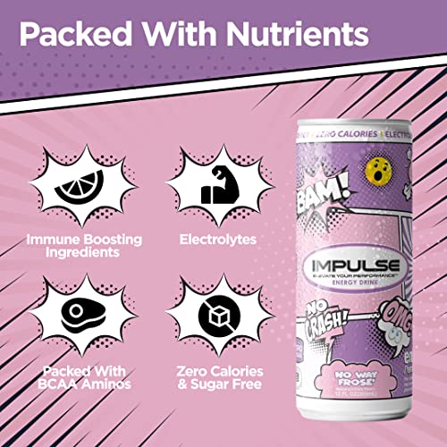 IMPULSE Energy Drink, Great Tasting, Boost Energy, No Crash, Zer...