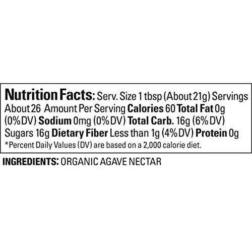 Agave In The Raw Sweetener, 18.5-Ounce Bottle