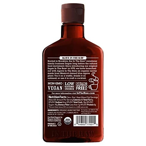 Agave In The Raw Sweetener, 18.5-Ounce Bottle