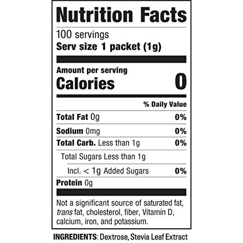 Stevia In The Raw 100 Count