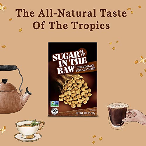 Sugar In The Raw Granulated Turbinado Cane Sugar Cubes, No Added...