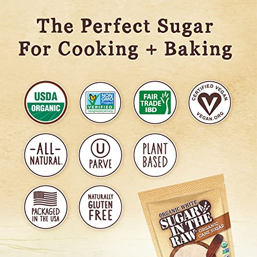 Sugar In The Raw Organic Granulated White Premium Cane Sugar, Pu...