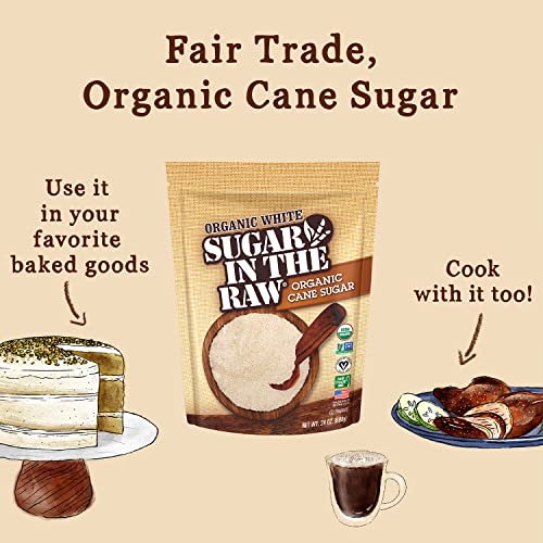 Sugar In The Raw Organic Granulated White Premium Cane Sugar, Pu...